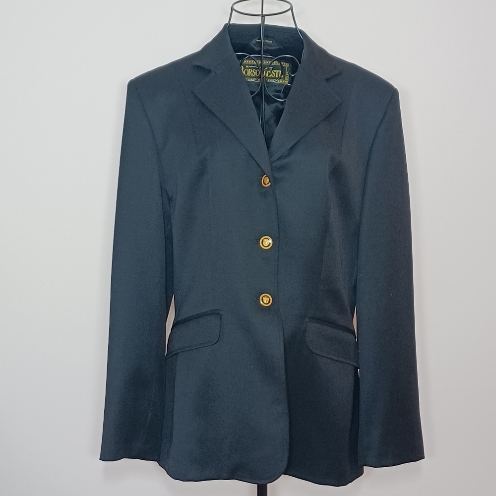 Vintage Borso D' Este Italian Wool Equestrian Show Jacket- Size 8